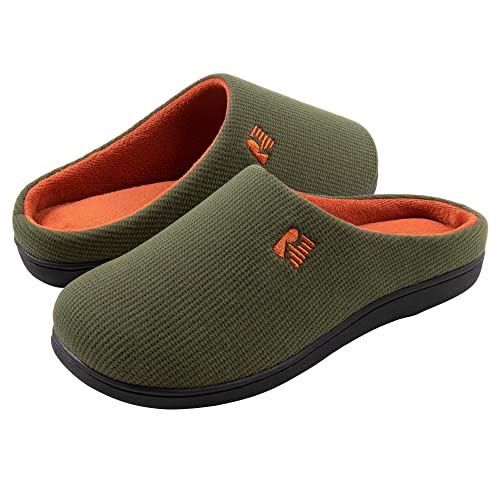 Hunter Green RockDove Men's Memory Foam Slipper (US Size 11)