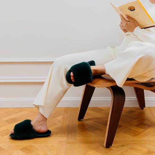 Women's Comfortable Faux Fur Memory Foam Slippers