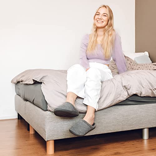 Soft & Cozy Women's Knit Slippers with Memory Foam & Anti-Slip Sole