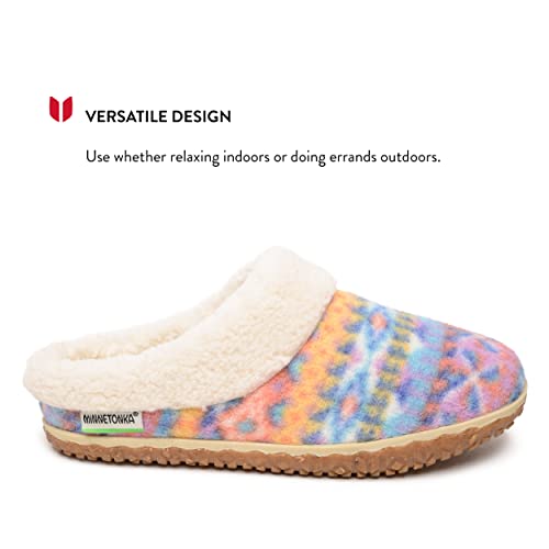 Minnetonka Ecowise Spruce Fleece Lined Slippers for Women