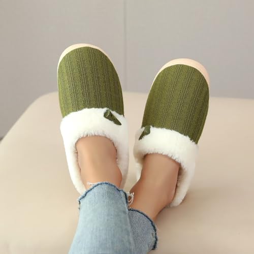Cozy Women's Memory Foam Slippers with Faux Fur Lining