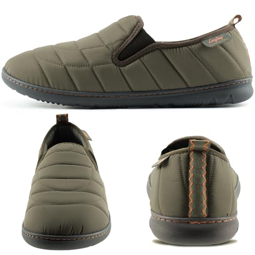 LazyStep Men's Memory Foam Loafer Slippers for Indoor/Outdoor