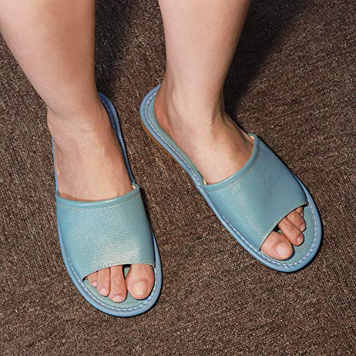 Taidor Leather Slippers - Comfortable Indoor Open-Toe Casual Shoes for Women and Men